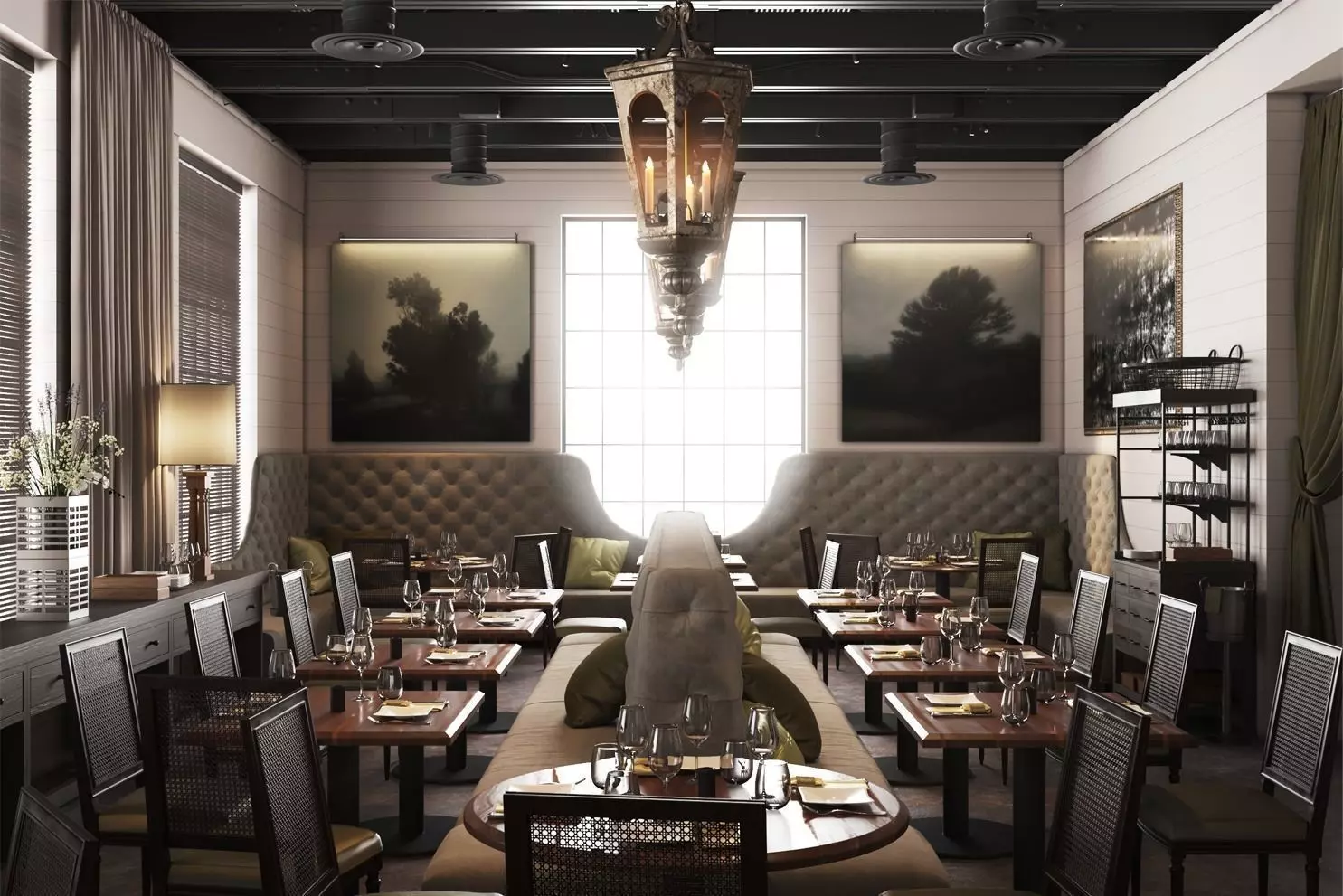La V Restaurant in Austin Texas 3D model_0