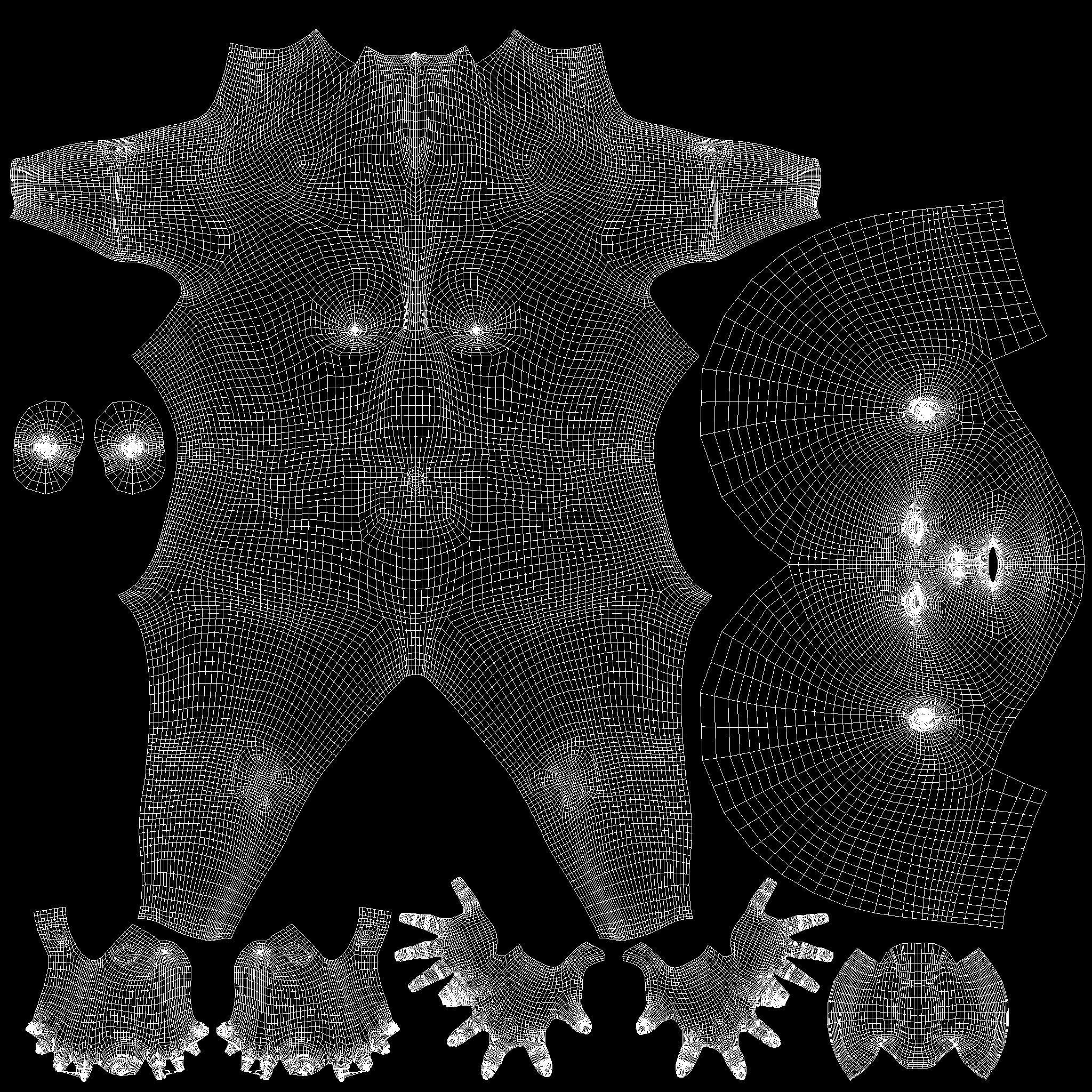 Beautiful Girl Low-poly 3D model_3