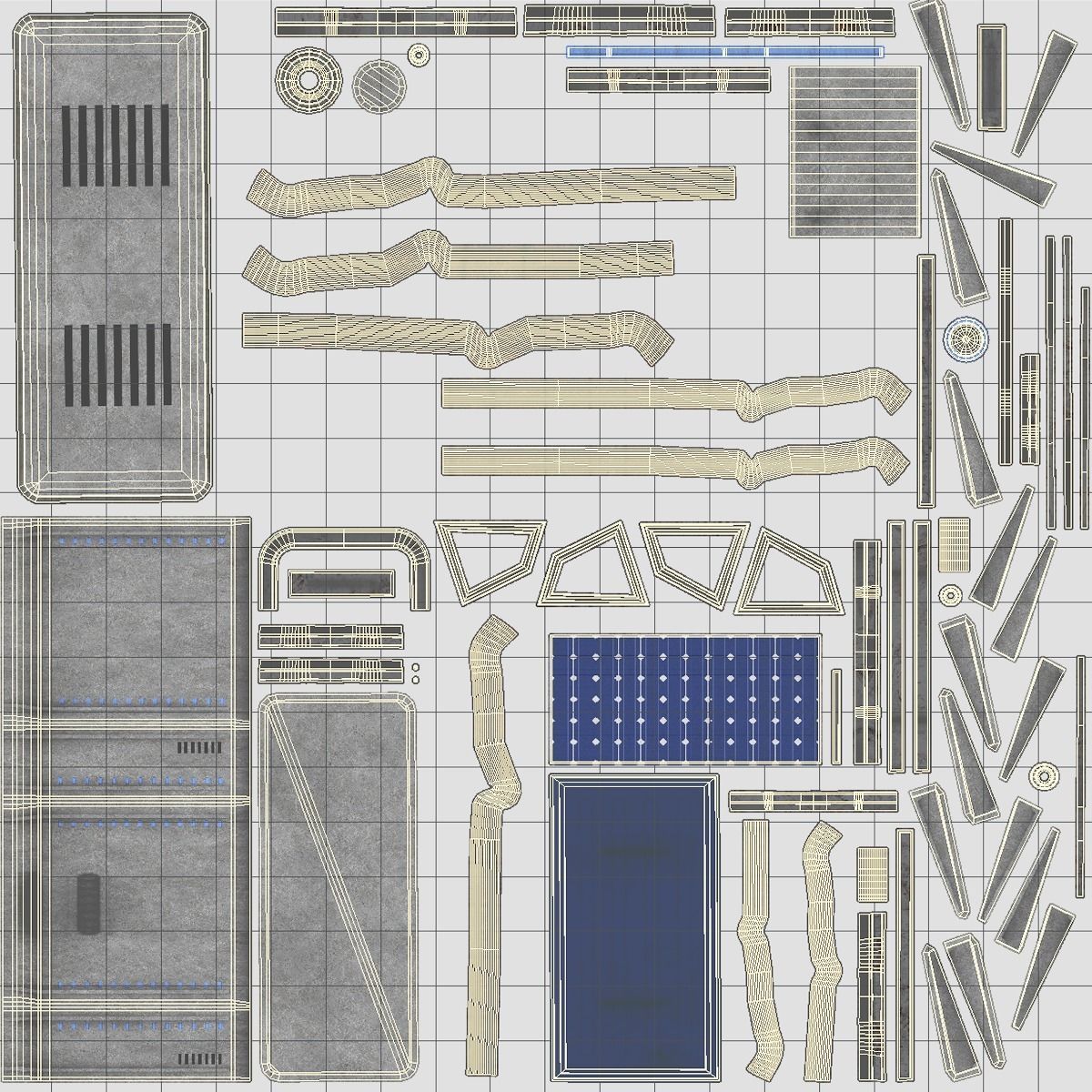 Mars Kitbash - Solar Systems Low-poly 3D model_6