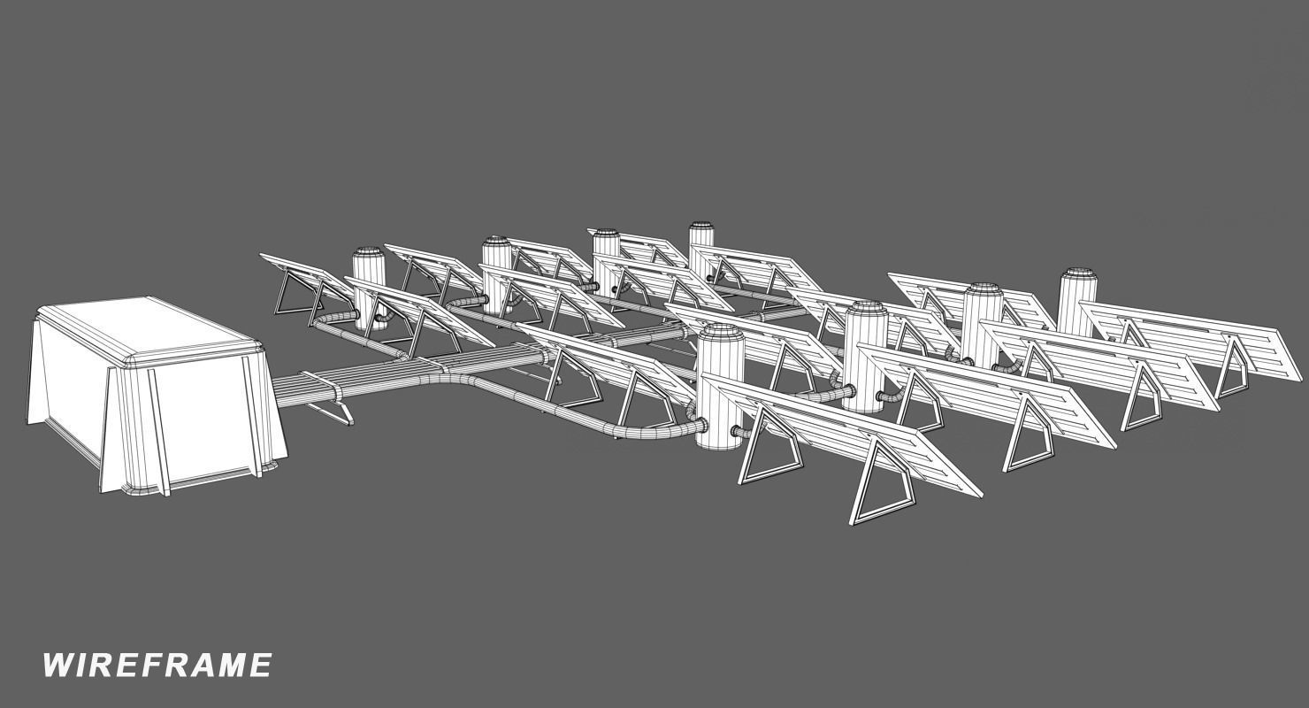 Mars Kitbash - Solar Systems Low-poly 3D model_5