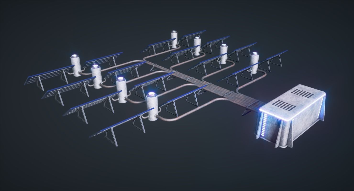 Mars Kitbash - Solar Systems Low-poly 3D model_4