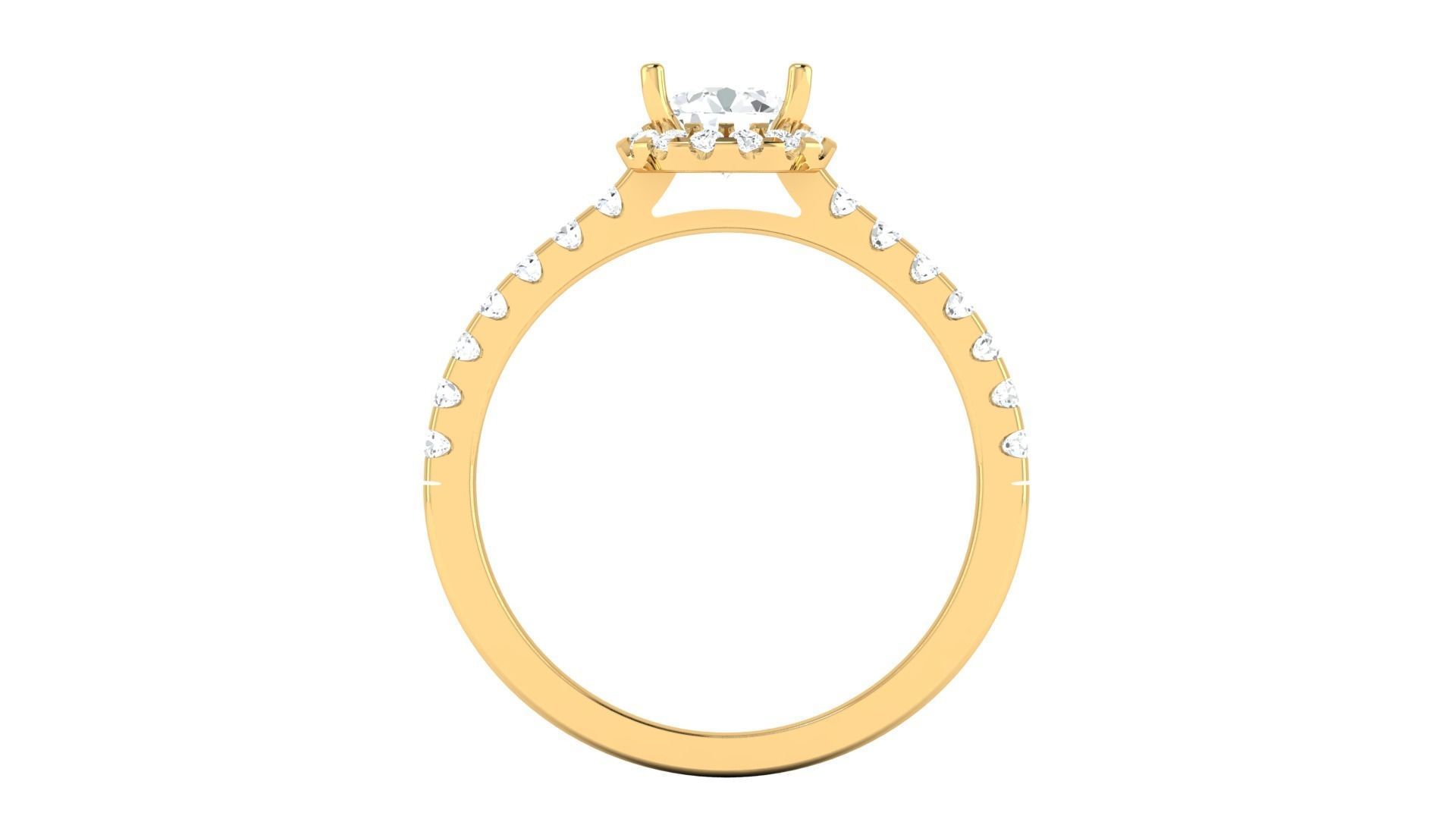 Solitaire ring 3dm stl render detail 3D print model 3D print model_2