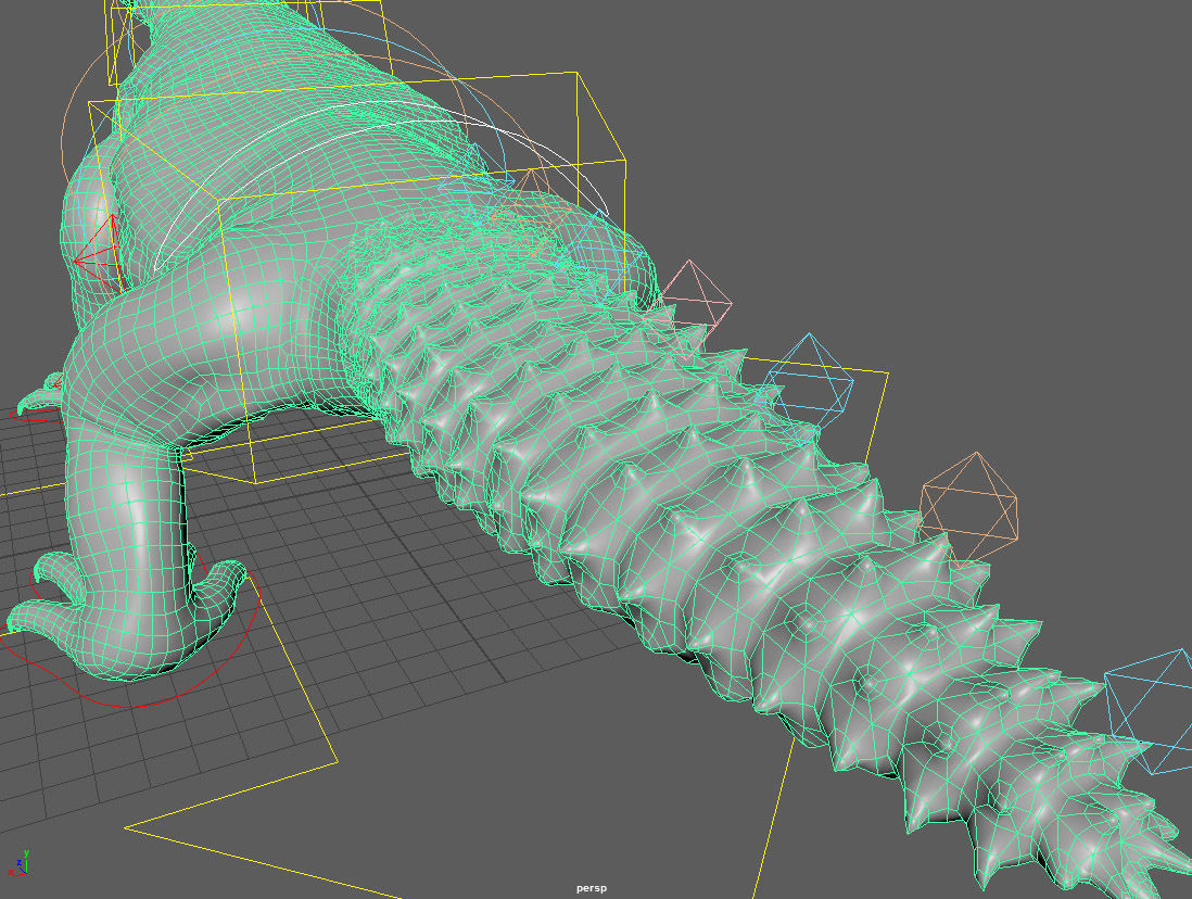 Uromastyx-Lizard Low-poly 3D model_4