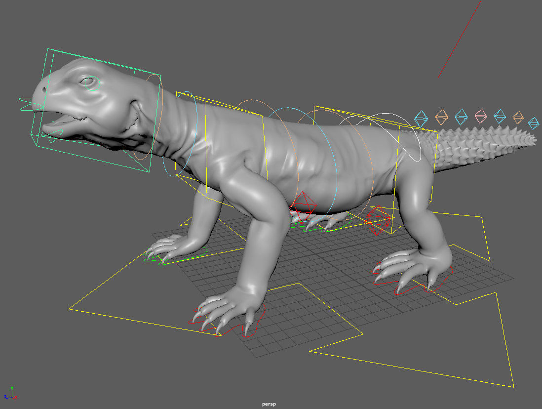 Uromastyx-Lizard Low-poly 3D model_6