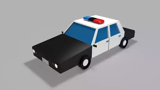 LOW POLY POLICE CAR 