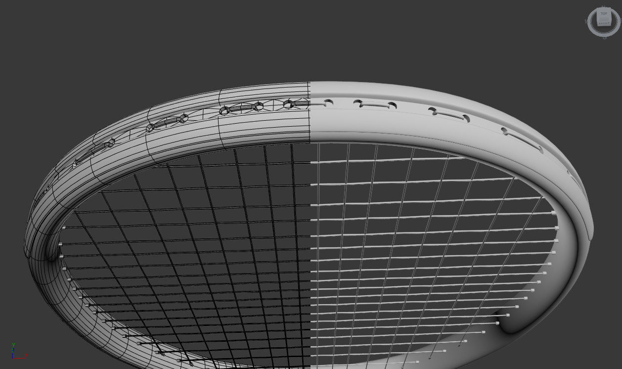 Tennis Racket Wilson 3D model Low-poly 3D model_10