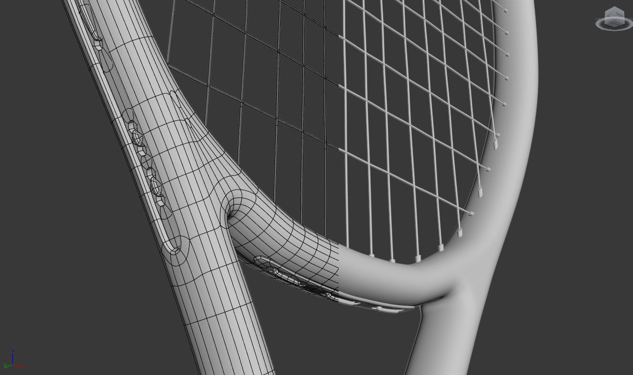 Tennis Racket Wilson 3D model Low-poly 3D model_8