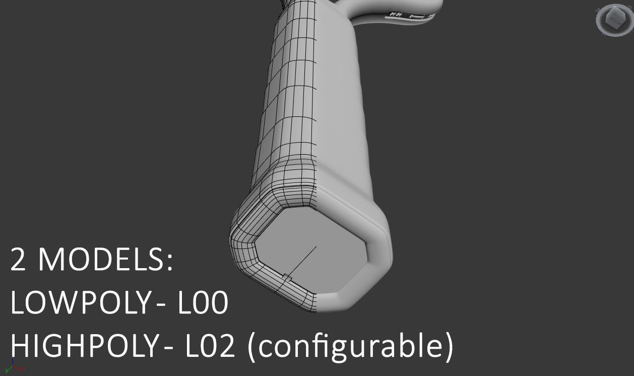 Tennis Racket Wilson 3D model Low-poly 3D model_12