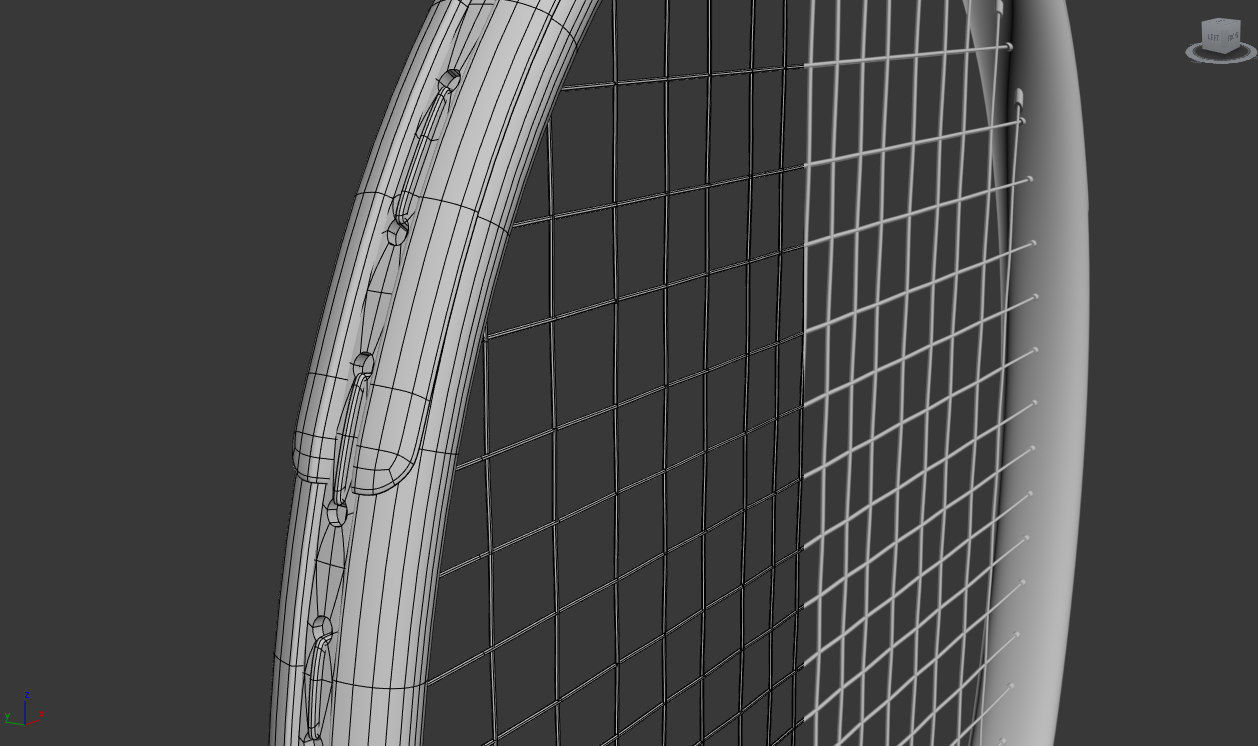 Tennis Racket Wilson 3D model Low-poly 3D model_9