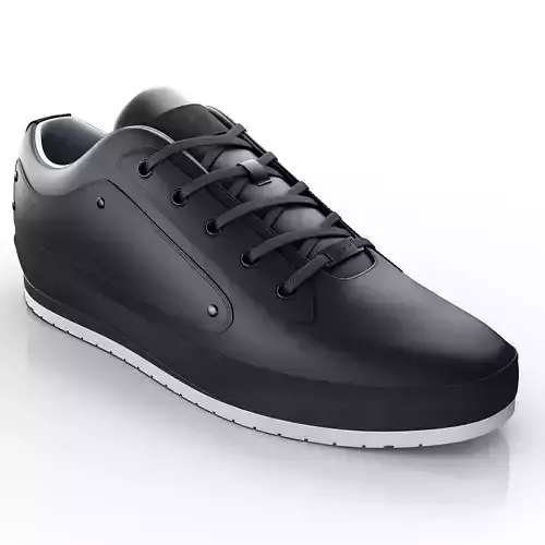 Shoes Sneakers Leather 3D model Low-poly 3D model