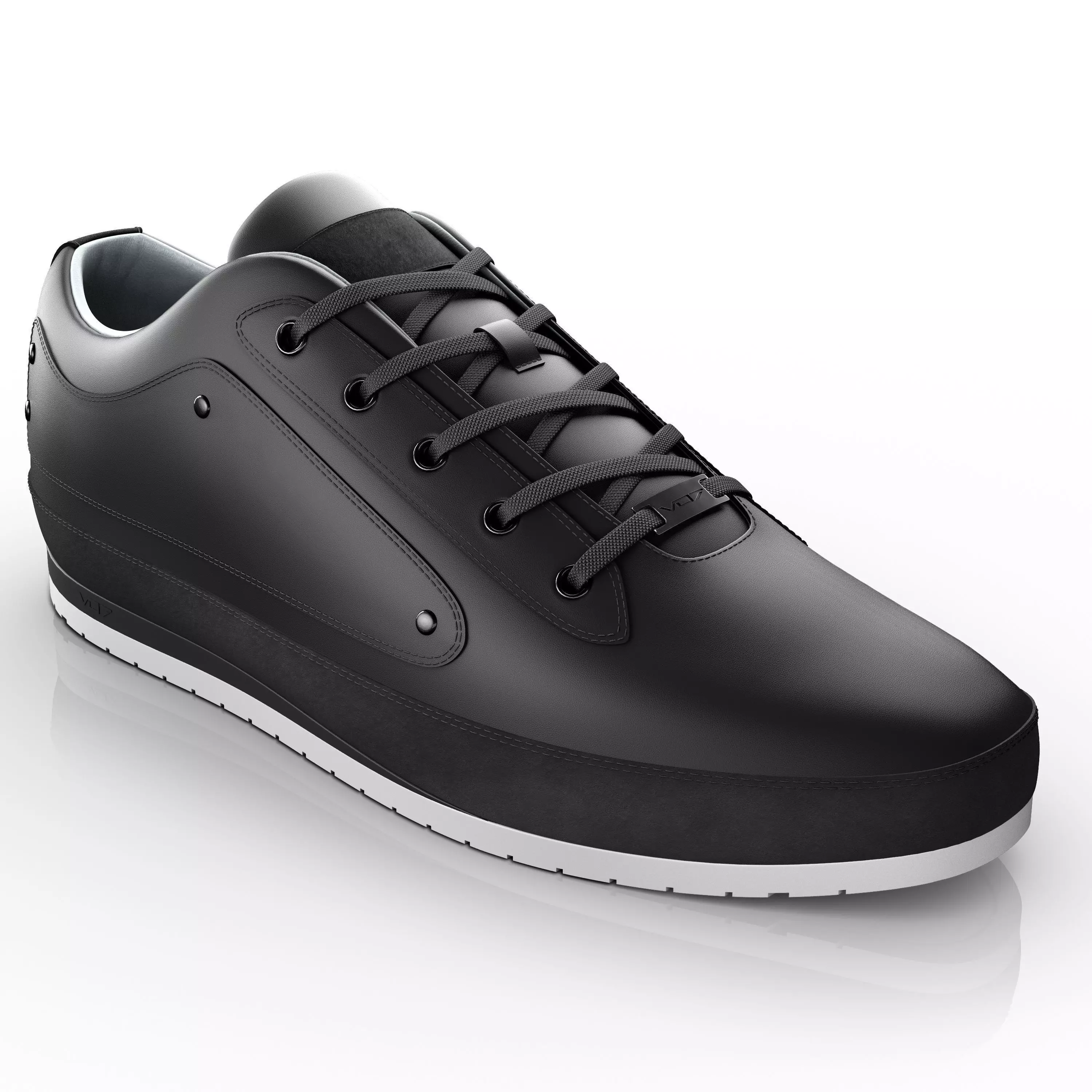 Shoes Sneakers Leather 3D model Low-poly 3D model