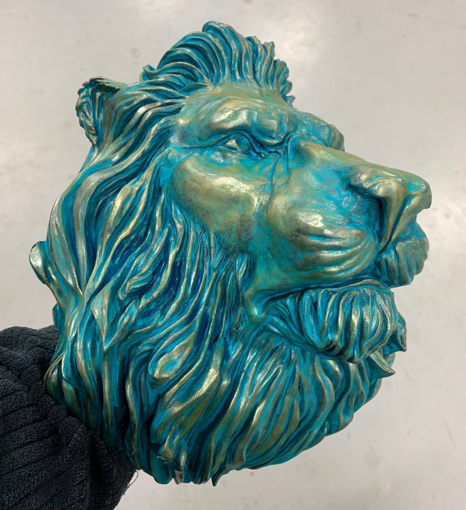 Lion Head Pendant 2 3d print model 3D print model_3