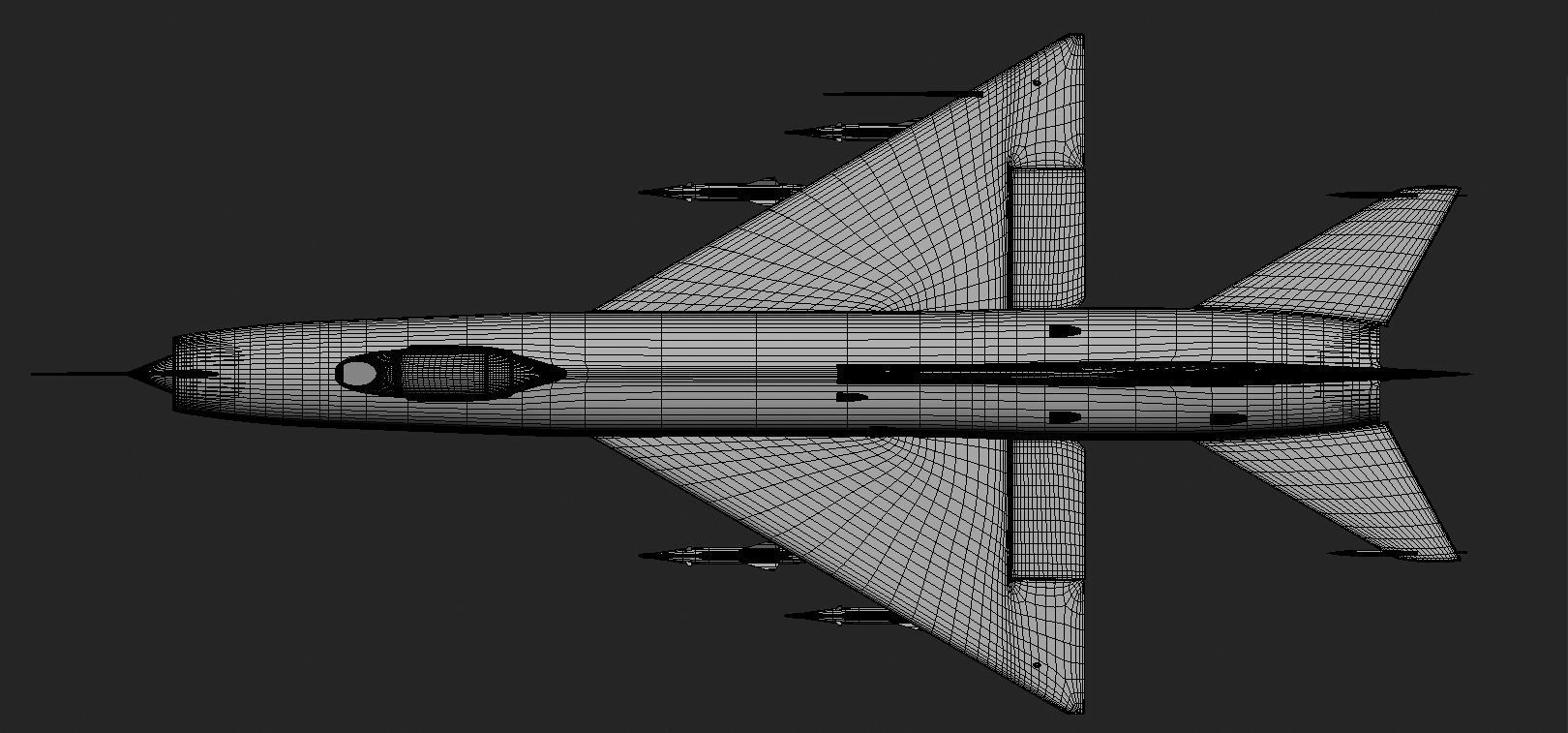 su-9 Fishpot Low-poly 3D model_6