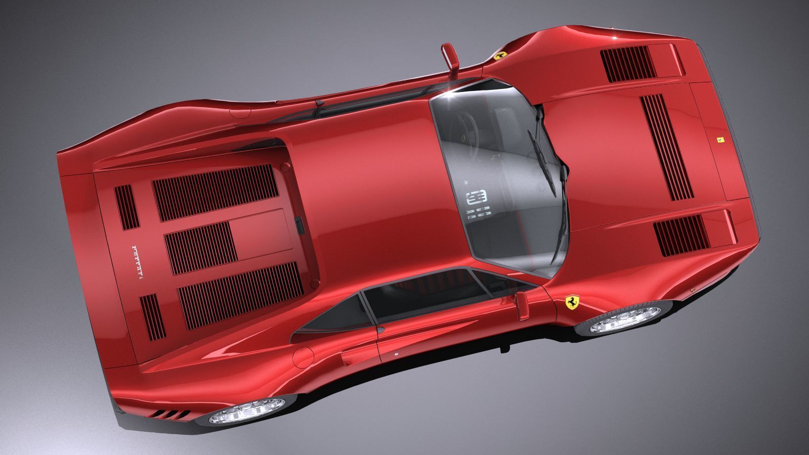 HQ LowPoly Ferrari 288 GTO 1984-1987 Low-poly 3D model_7