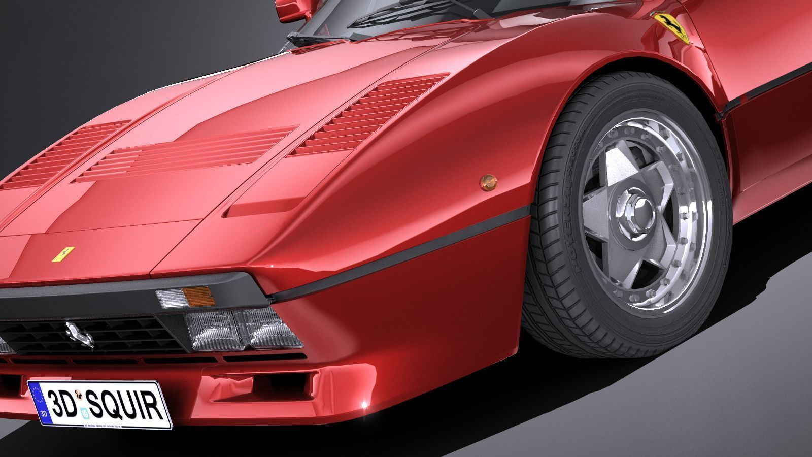 HQ LowPoly Ferrari 288 GTO 1984-1987 Low-poly 3D model_2