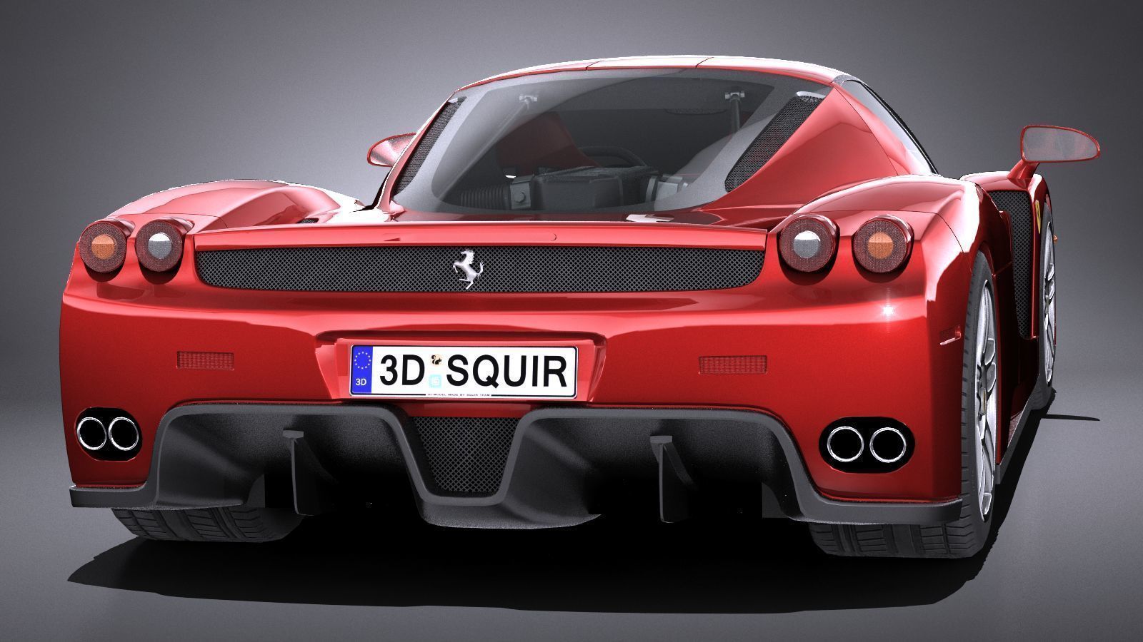 HQ LowPoly Ferrari Enzo F60 2002 Low-poly 3D model_4