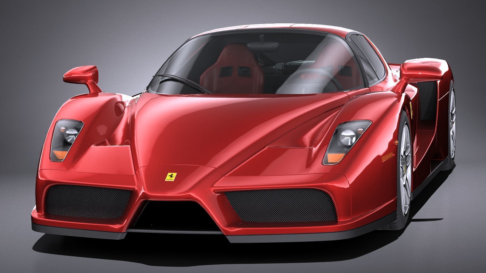 HQ LowPoly Ferrari Enzo F60 2002 Low-poly 3D model_1