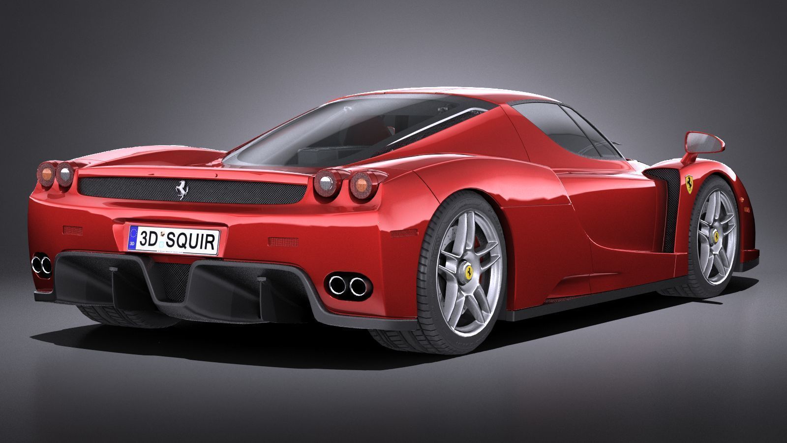 HQ LowPoly Ferrari Enzo F60 2002 Low-poly 3D model_5