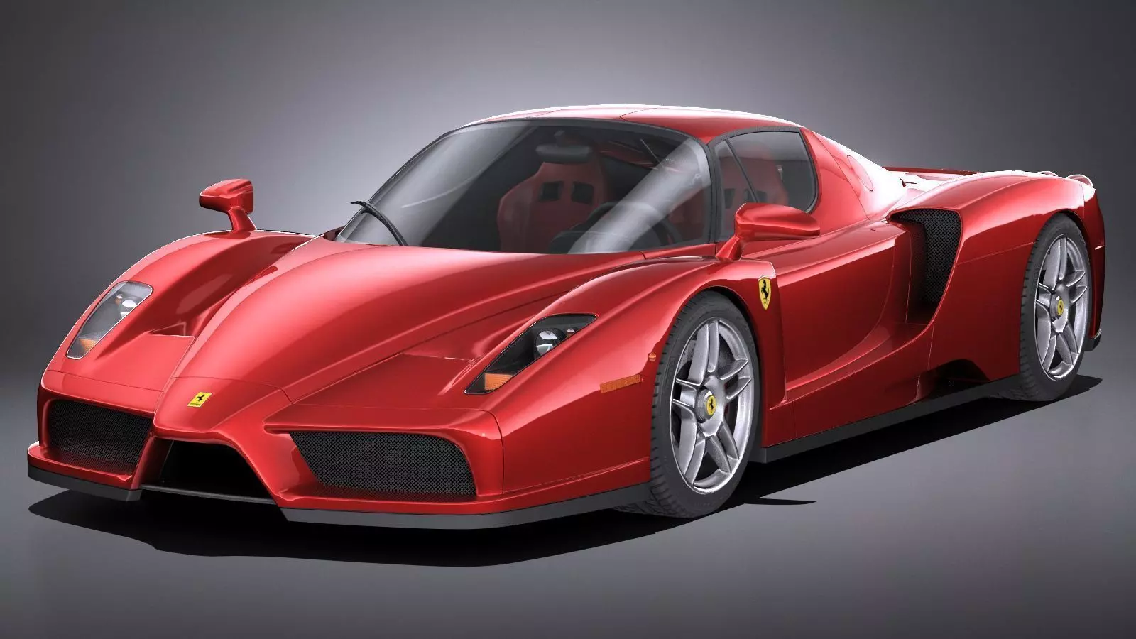 HQ LowPoly Ferrari Enzo F60 2002 Low-poly 3D model_0