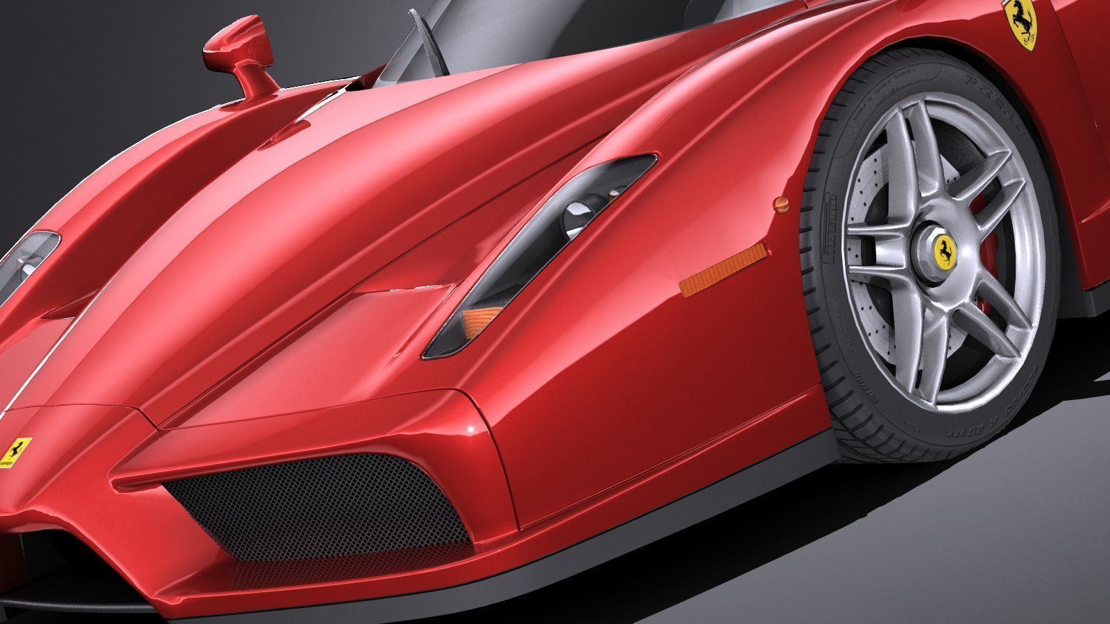 HQ LowPoly Ferrari Enzo F60 2002 Low-poly 3D model_2