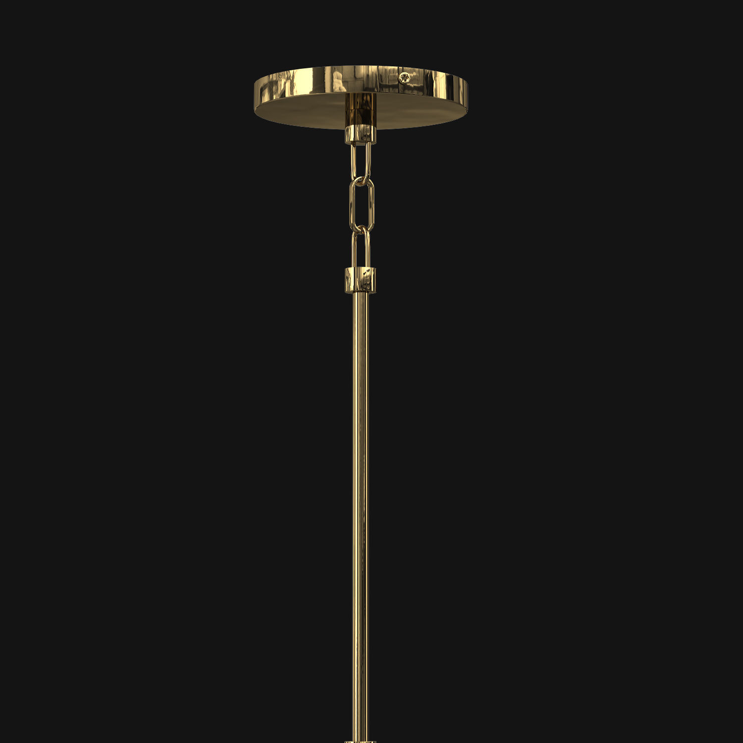 20th century English Cloche Pendant 3D model_5