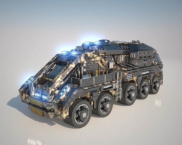 Large Truck Low-poly 3D model