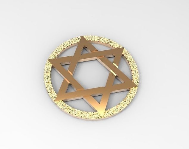 Jew David star 3D print model