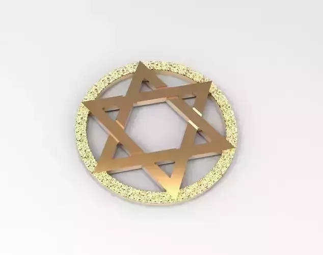 Jew David star 3D print model