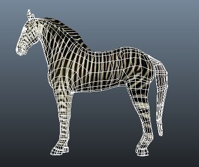 Zebra Rigged and Animated Low-poly 3D model_19