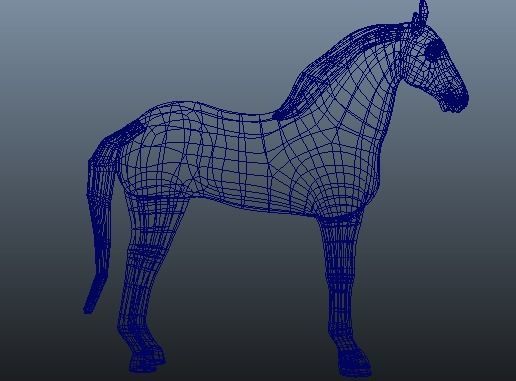 Zebra Rigged and Animated Low-poly 3D model_7