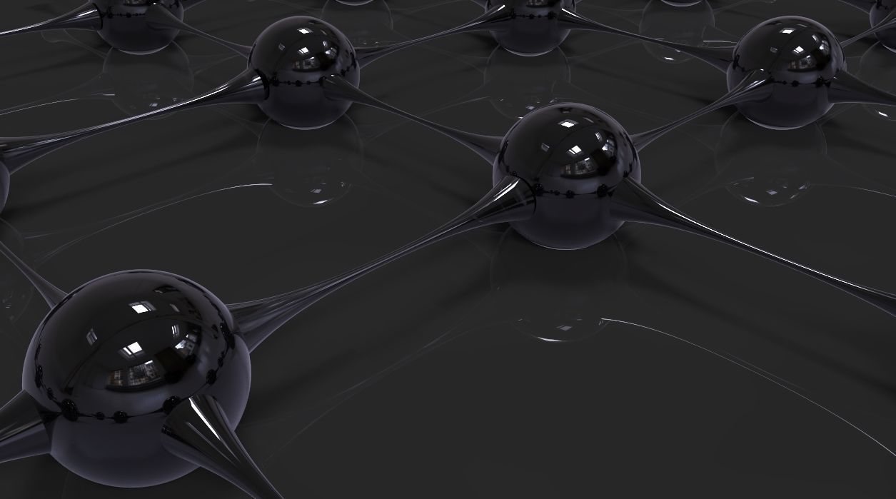 Molecules spheres 3D model_5