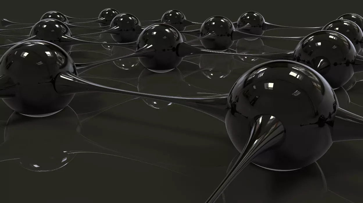 Molecules spheres 3D model_0