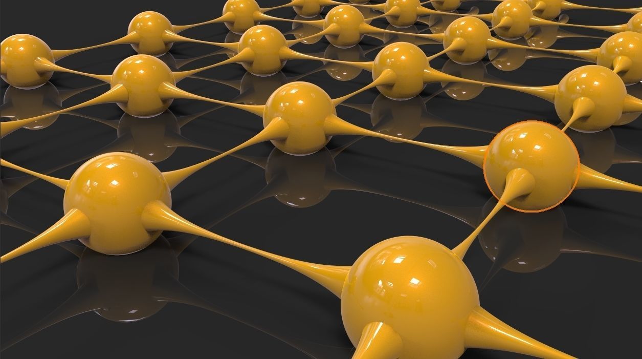 Molecules spheres 3D model_6