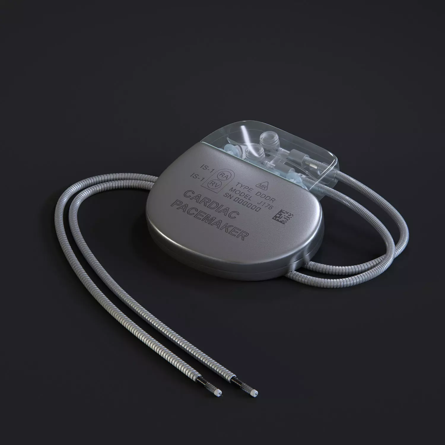 Cardiac Pacemaker 3D model_0