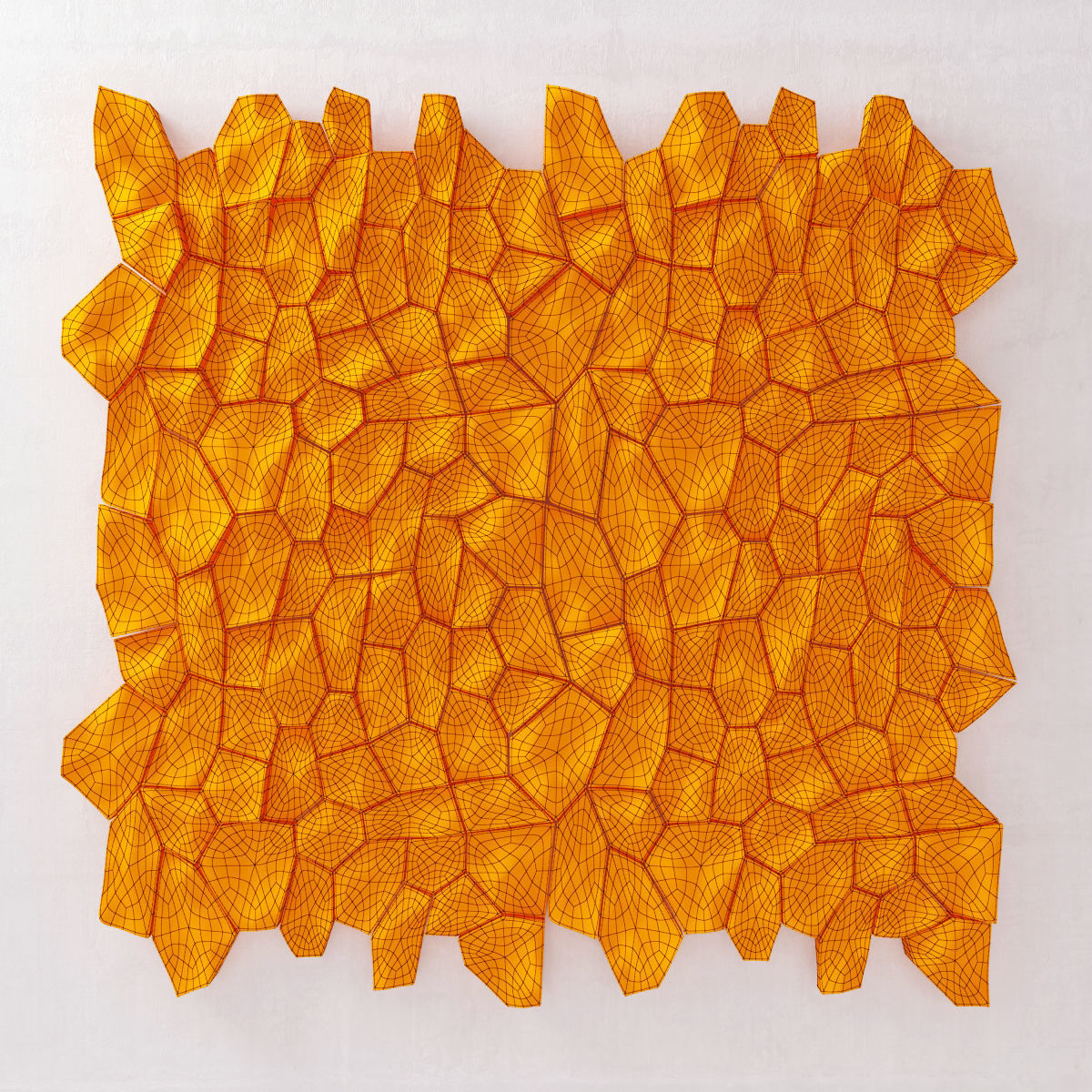 Stone rock panel Ngon 3D model_5