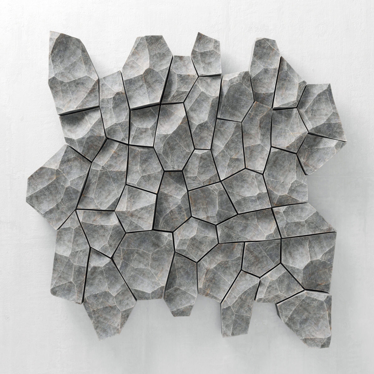 Stone rock panel Ngon 3D model_2