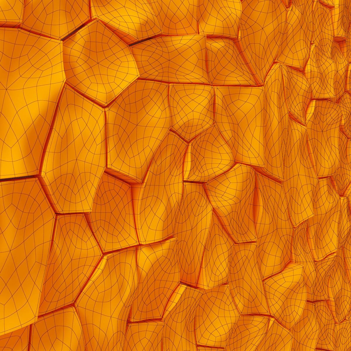 Stone rock panel Ngon 3D model_7