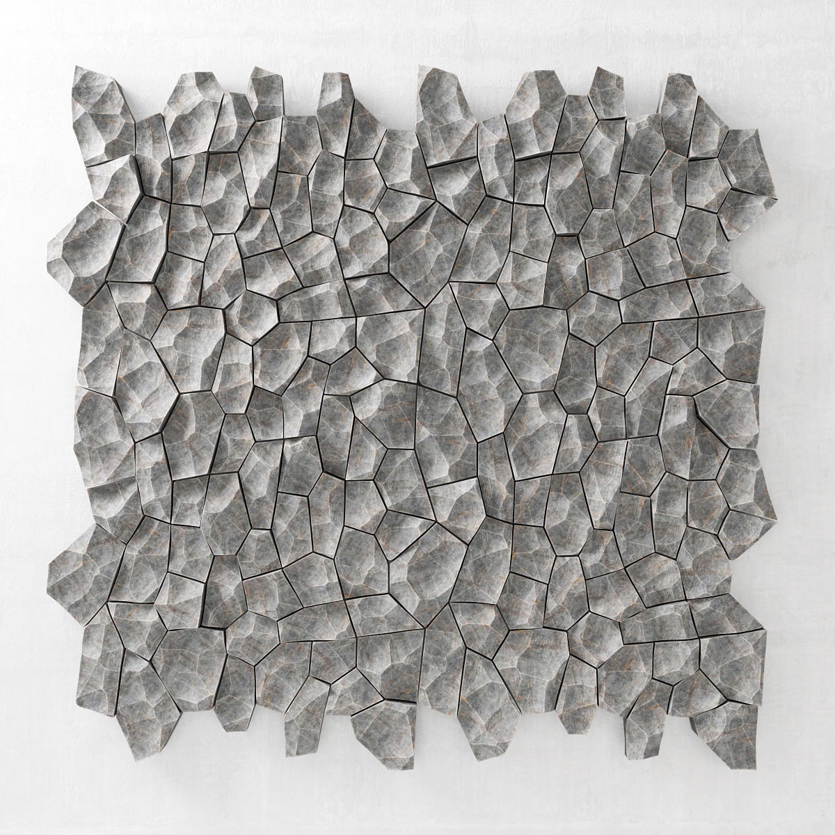 Stone rock panel Ngon 3D model_1