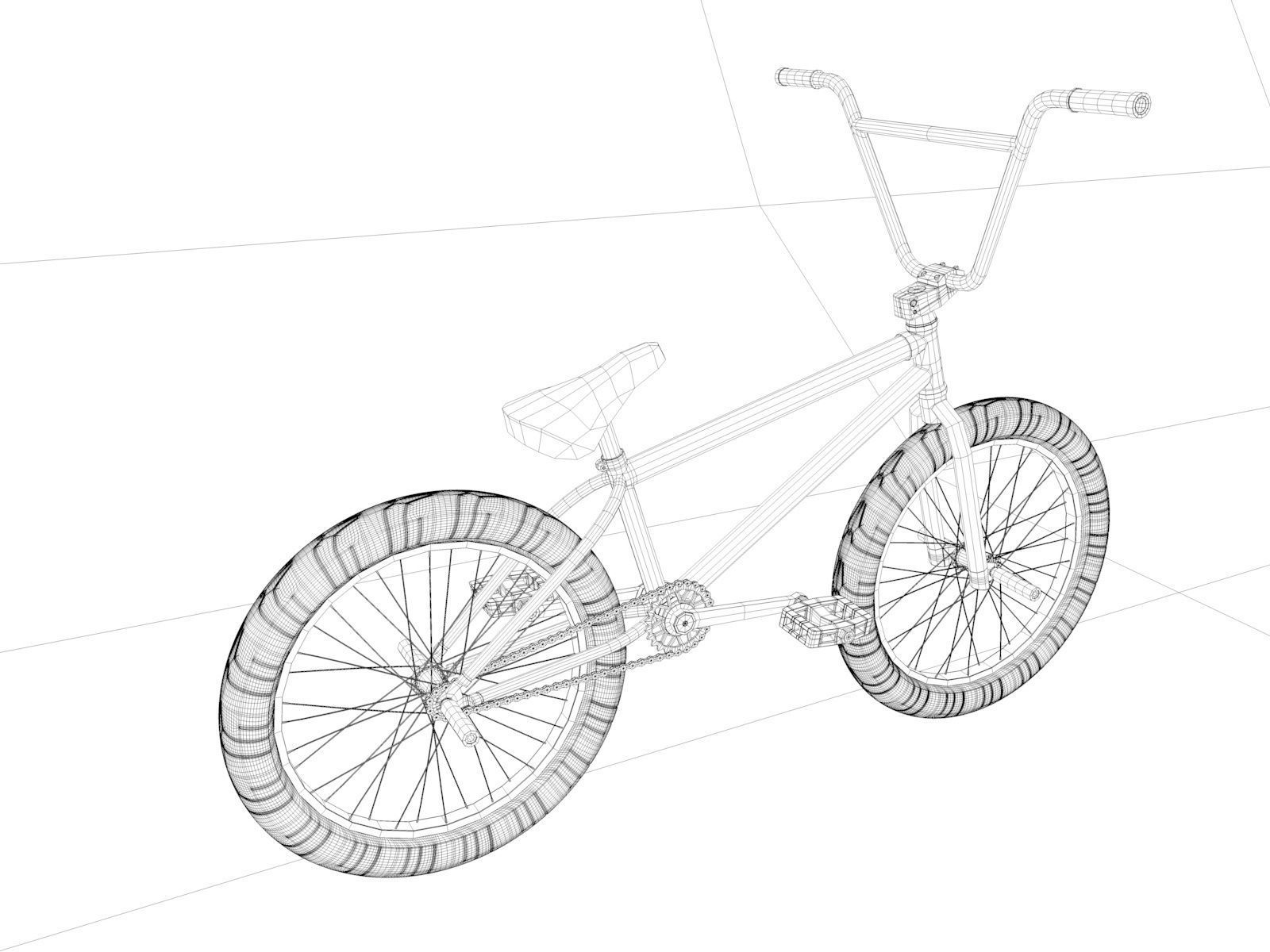 BMX Bike 3D model_10