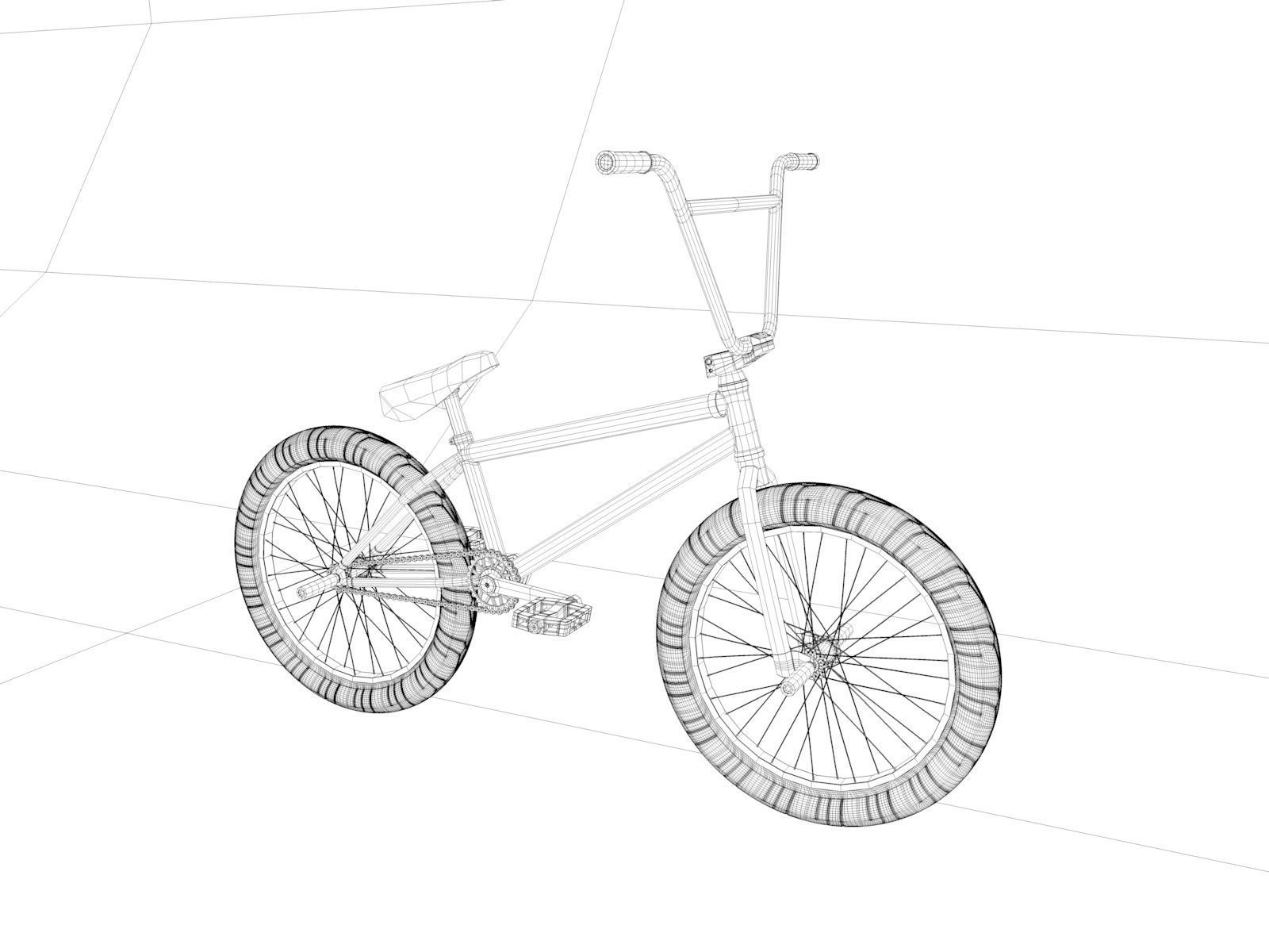 BMX Bike 3D model_9