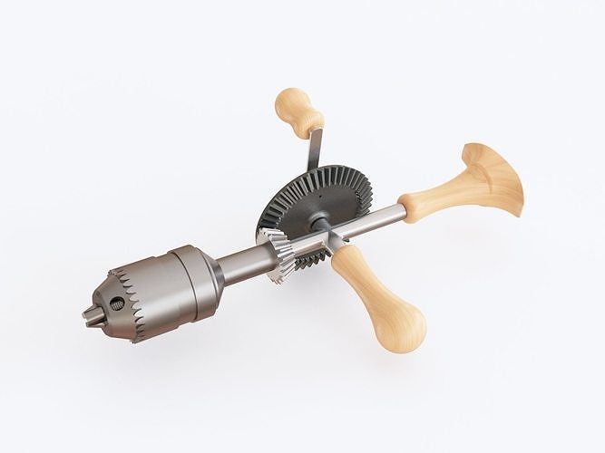 Hand drill 05 3D model