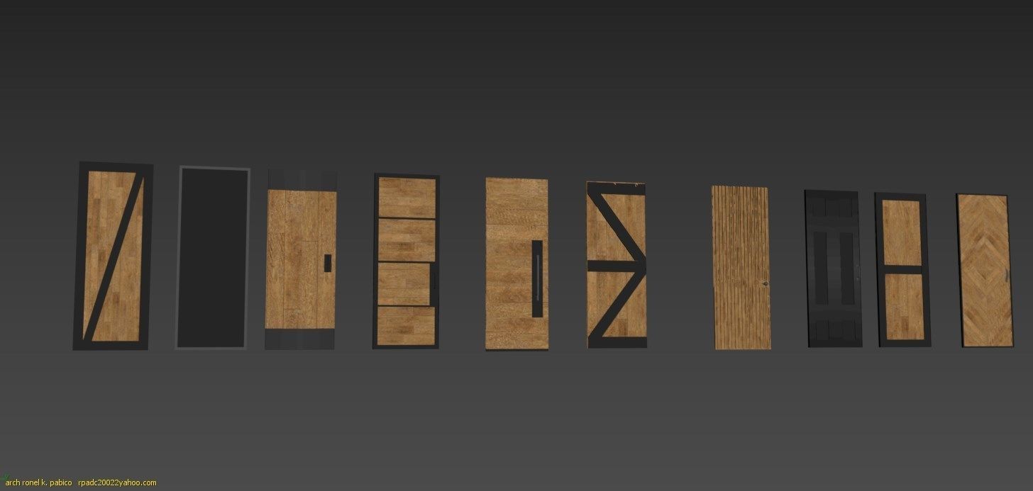 Slider Rustic door - read the description - 3D model_3