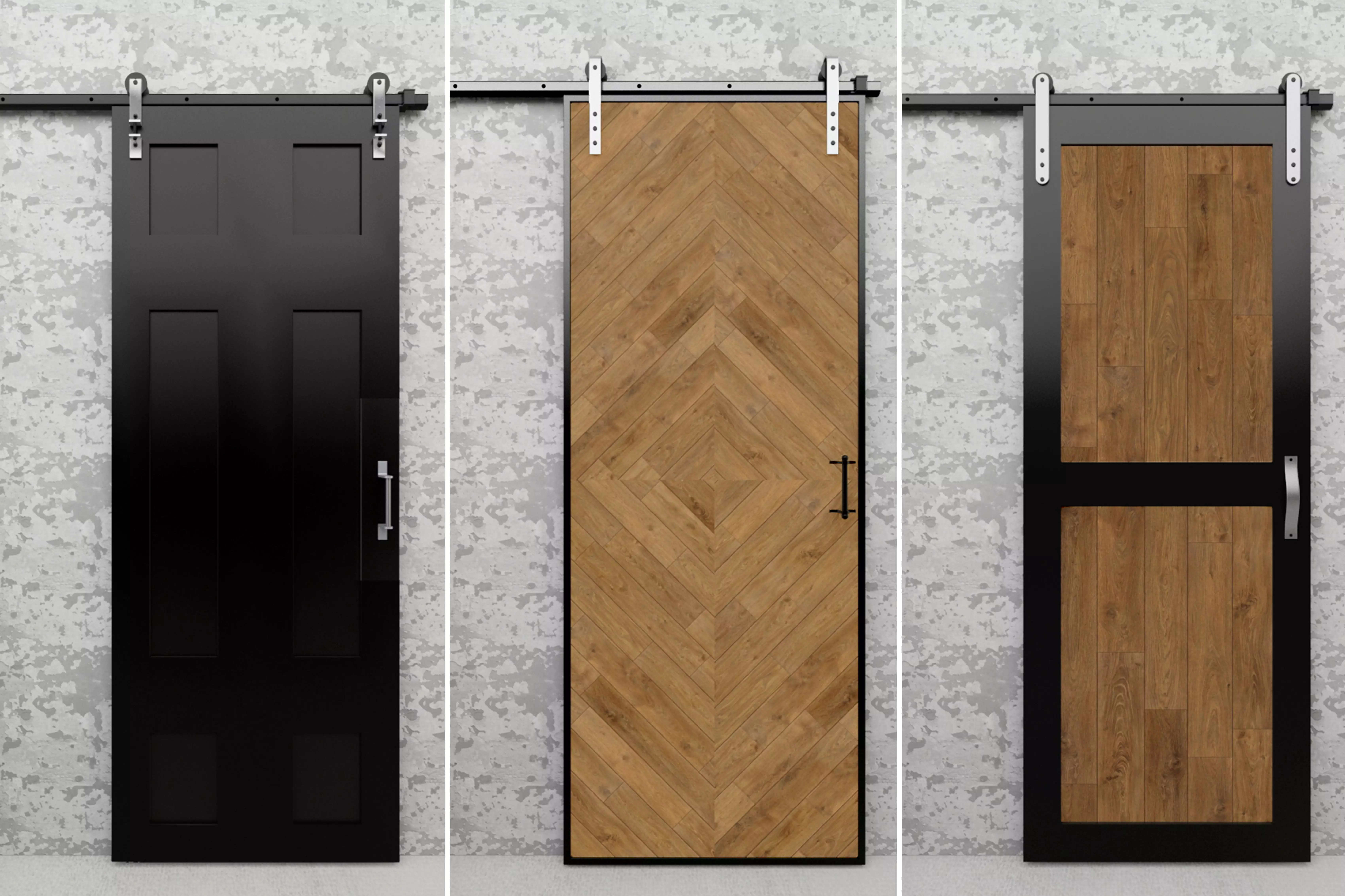 Slider Rustic door - read the description - 3D model_0