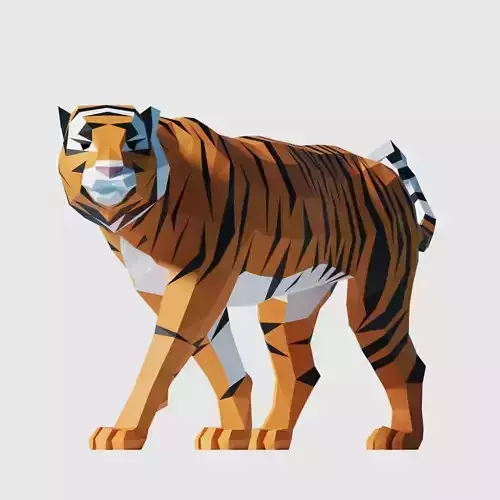 Tiger Low-poly 3D model