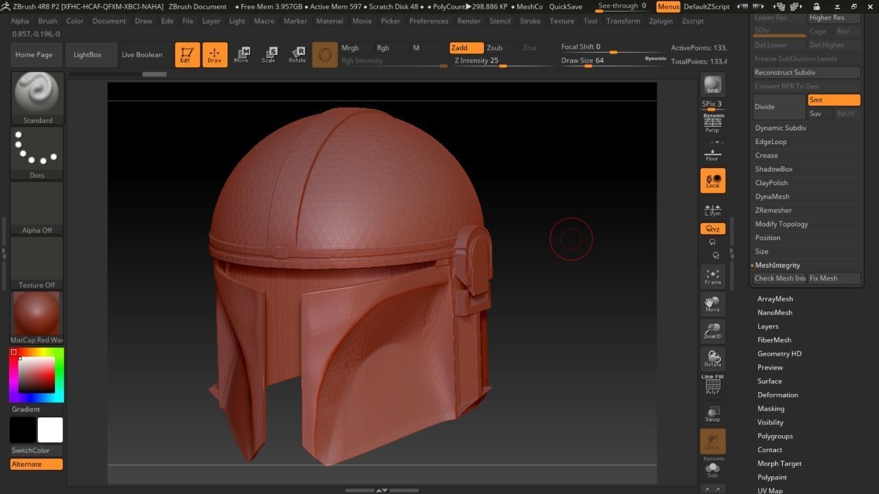 Star Wars The Mandolorian concept Helmet 3D print model_3