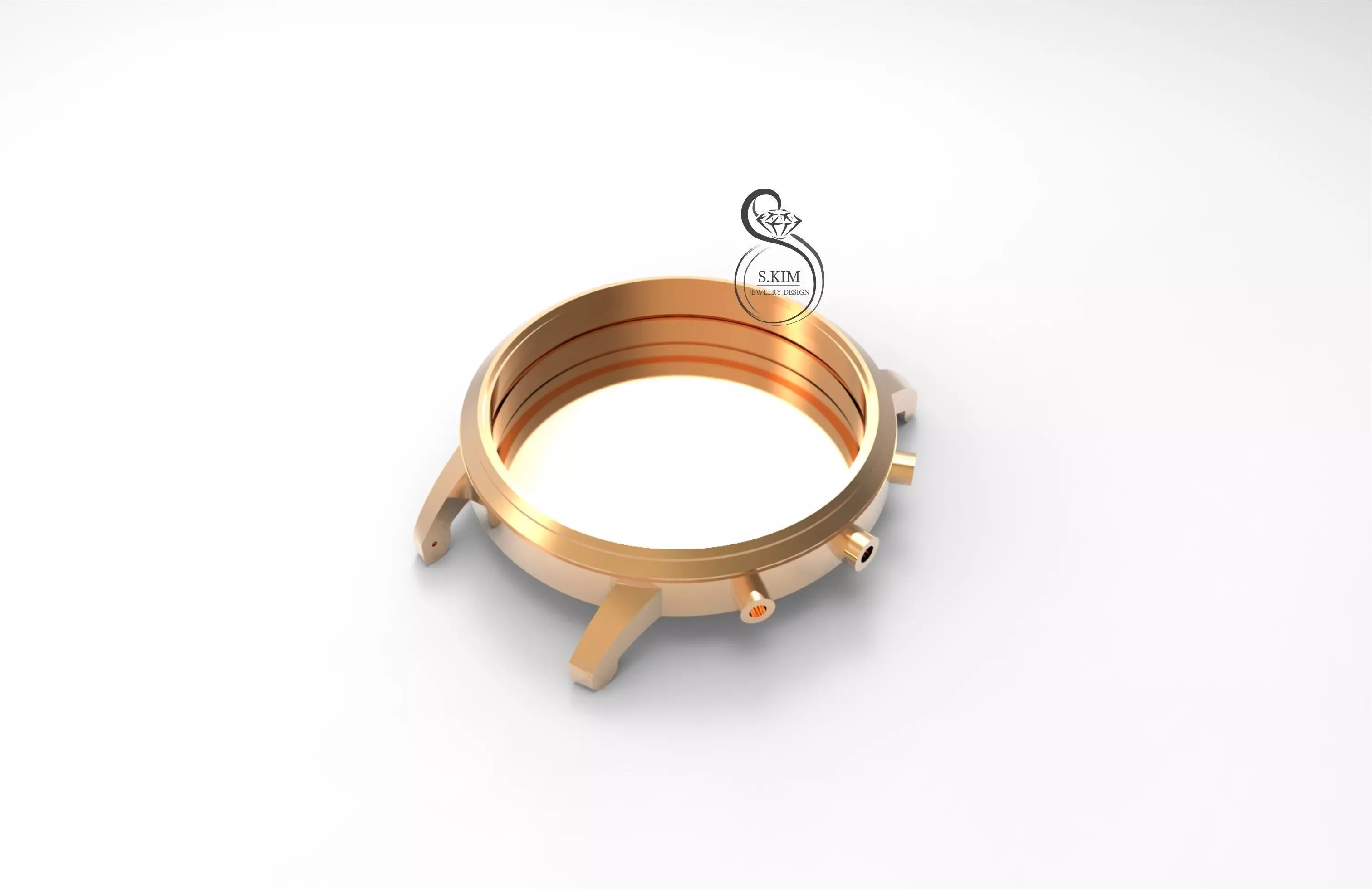 Watch case and cap 3D print model