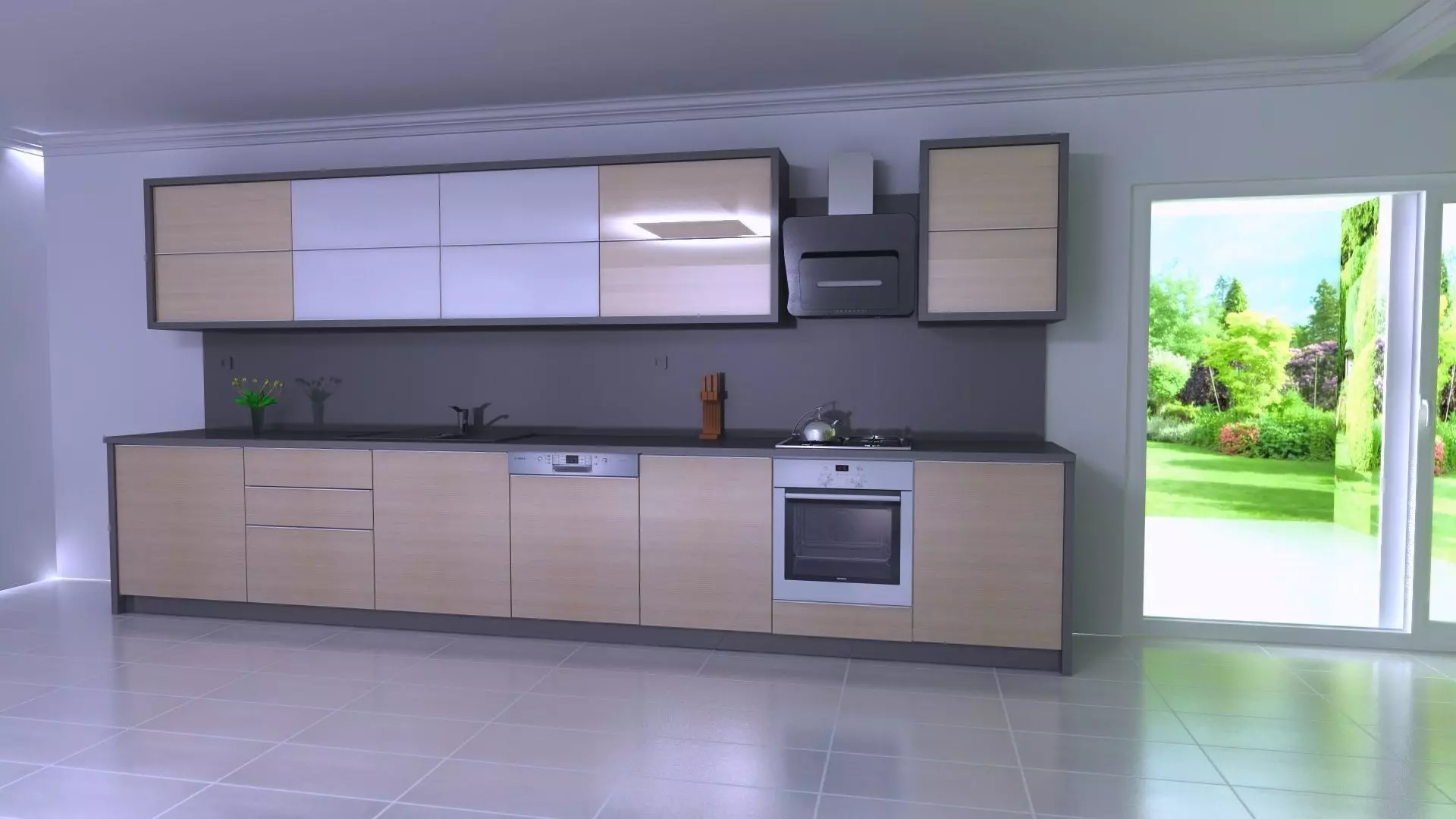 Modern in 3d kitchen from Adeko and render by adeko 3D print model_0