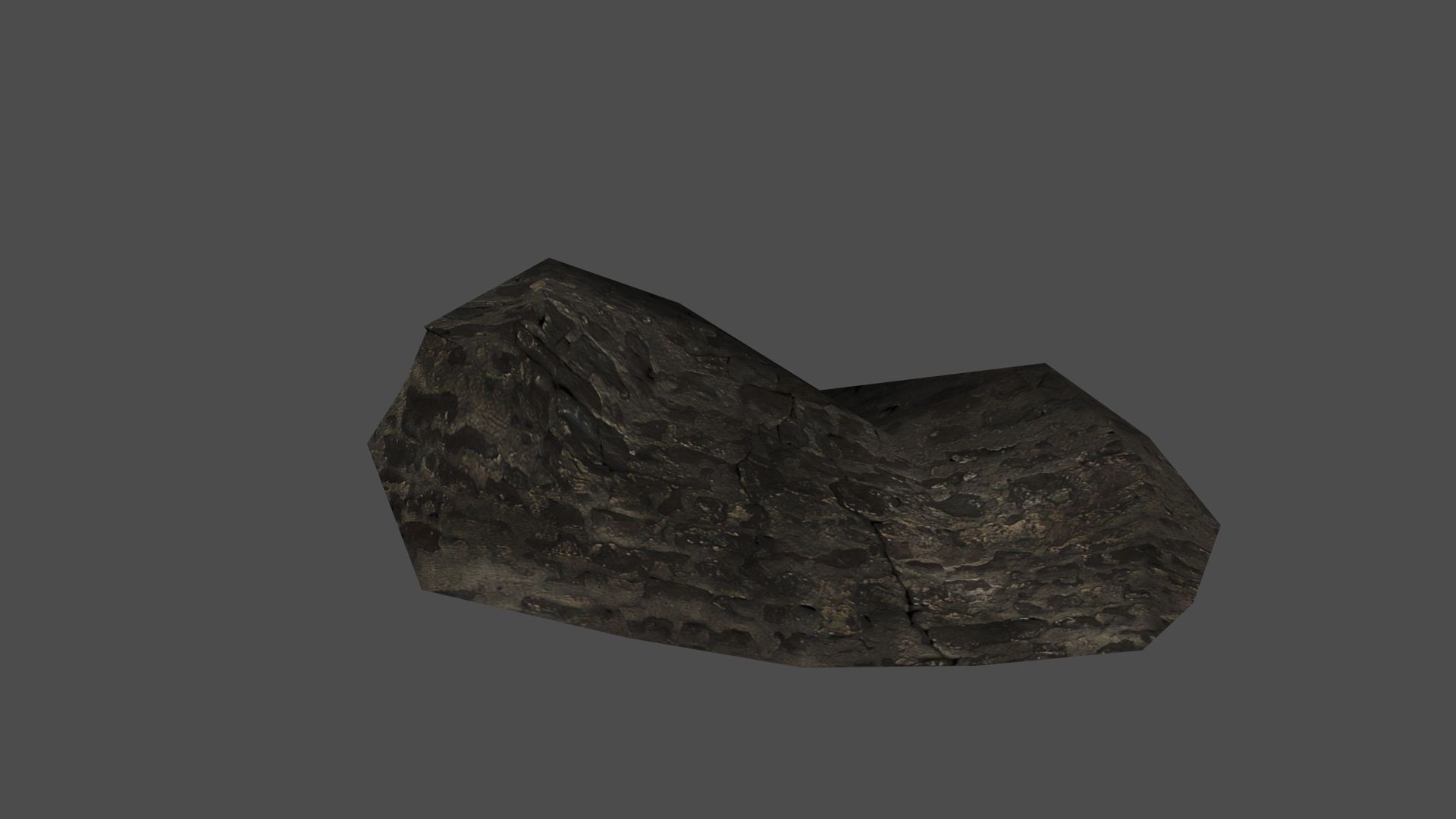 Burned Thatched house Low-poly 3D model_30