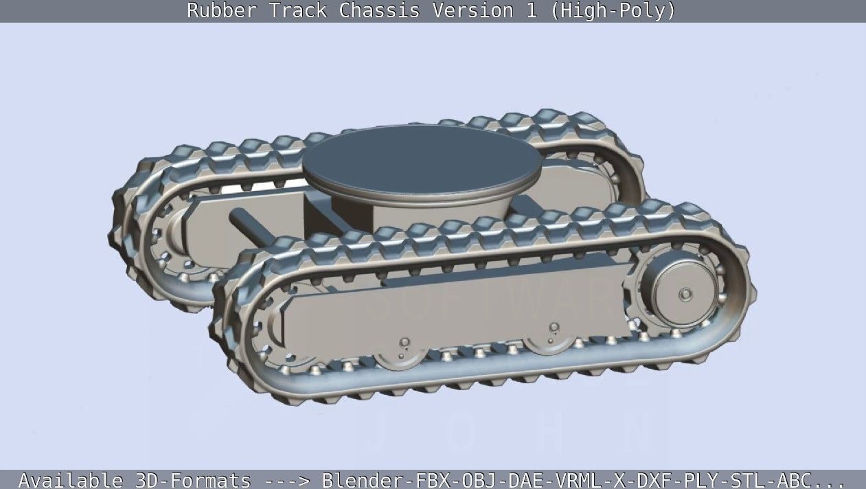 Rubber Track Chassis Version 1 High-Poly 3D model_52