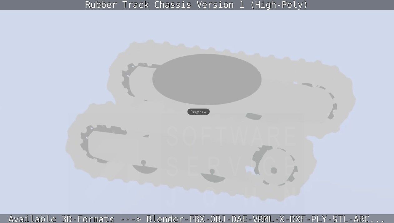 Rubber Track Chassis Version 1 High-Poly 3D model_16
